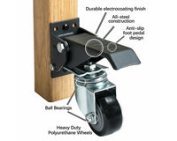 Thumbnail for Workbench Caster Wheels Trolley Wheels 4 Pcs