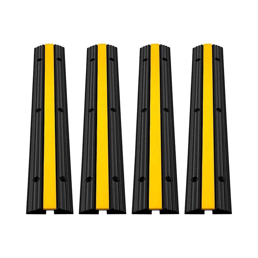 1 Channel Cable Protector Solid Ramp 4 Pack