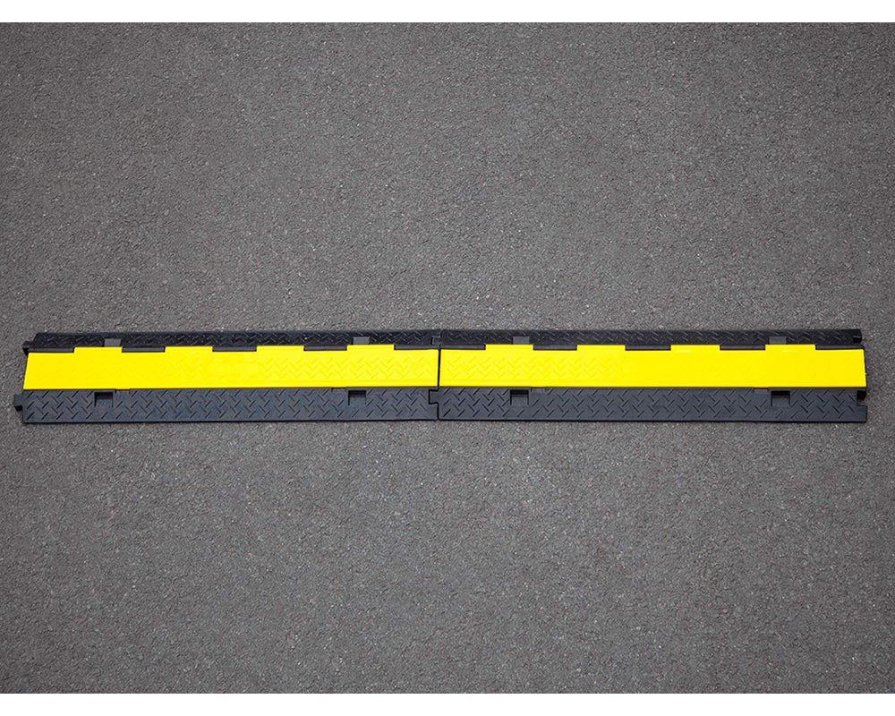 2 Channel Floor Cable Protector Solid Ramp