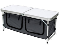 Thumbnail for Folding Camping Table with storage