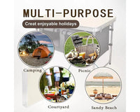 Thumbnail for Folding Camping Table with storage