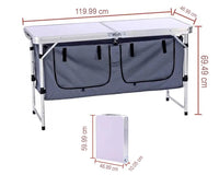 Thumbnail for Folding Camping Table with storage