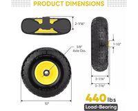 Thumbnail for Wheel Barrow / Trolley / Go Cart Wheels