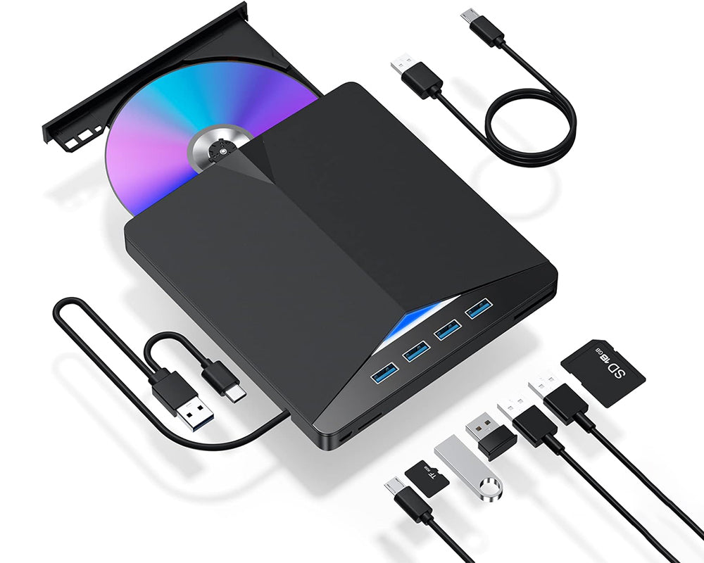 dvd drive on desk