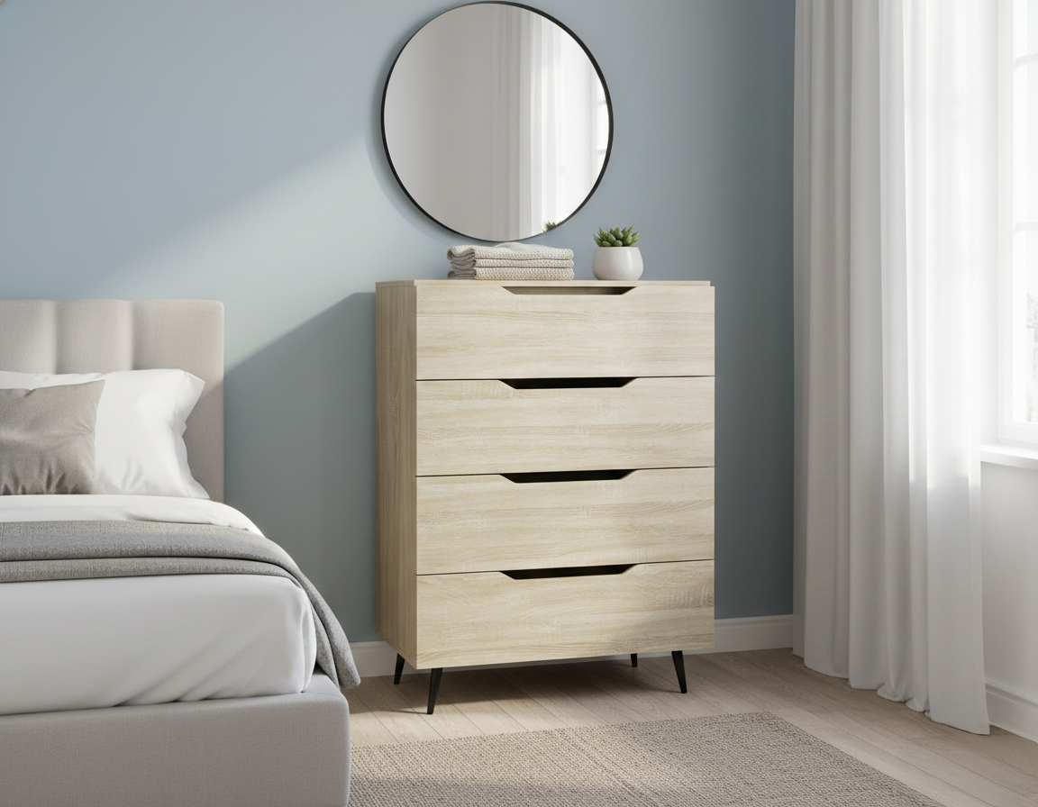 CURA 4 drawer chest sturdy and durable