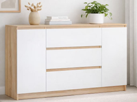 Thumbnail for Handle-Free Chest of Drawers 140cm – Modern Storage Cabinet with Cupboards & Drawers