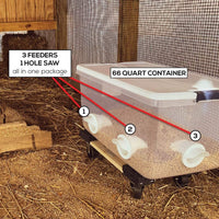 Thumbnail for poultry feeder with bushings