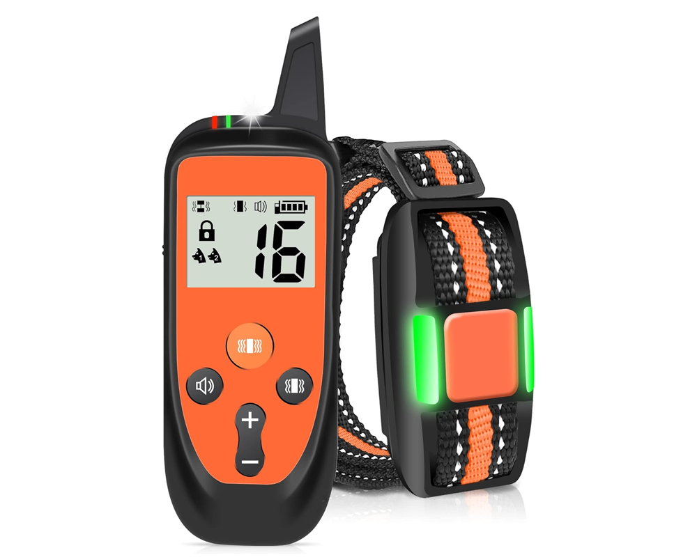 Dog training collar with nylon adjustable strap