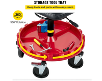 Thumbnail for Rolling Workshop Seat With Adjustable Height