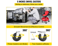 Thumbnail for Rolling Workshop Seat With Adjustable Height