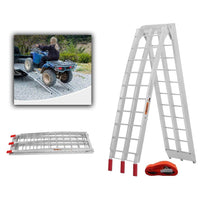 Thumbnail for Aluminum Folding Ramp 340KG Loading Capacity Motorbike Loading Ramp 2260mm Long