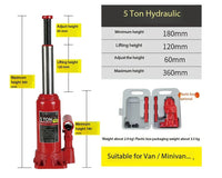 Thumbnail for Hydraulic Bottle Jack 5 Ton