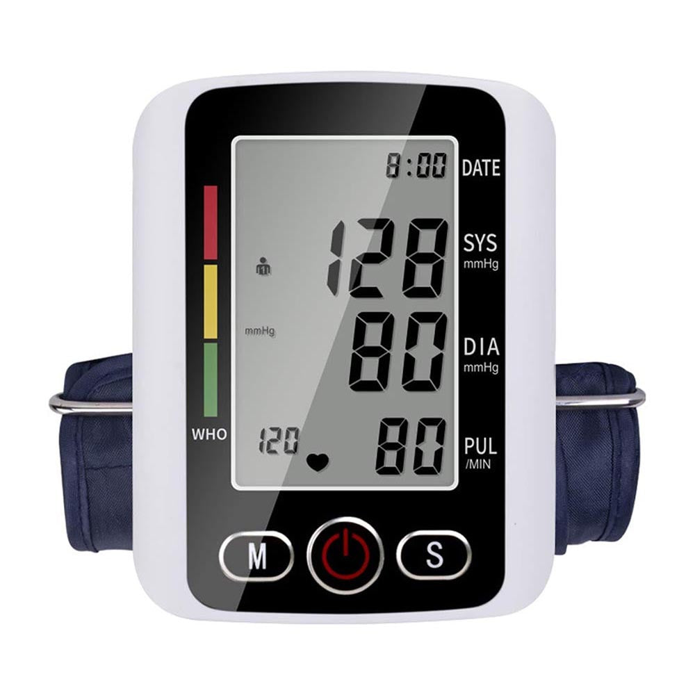 Portable blood pressure monitor with user manual