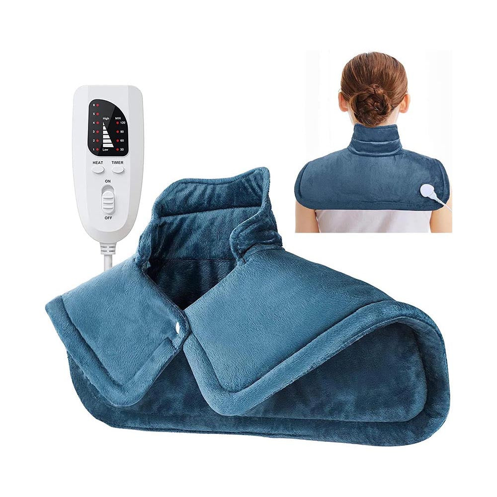 Heating pad folded showing soft texture