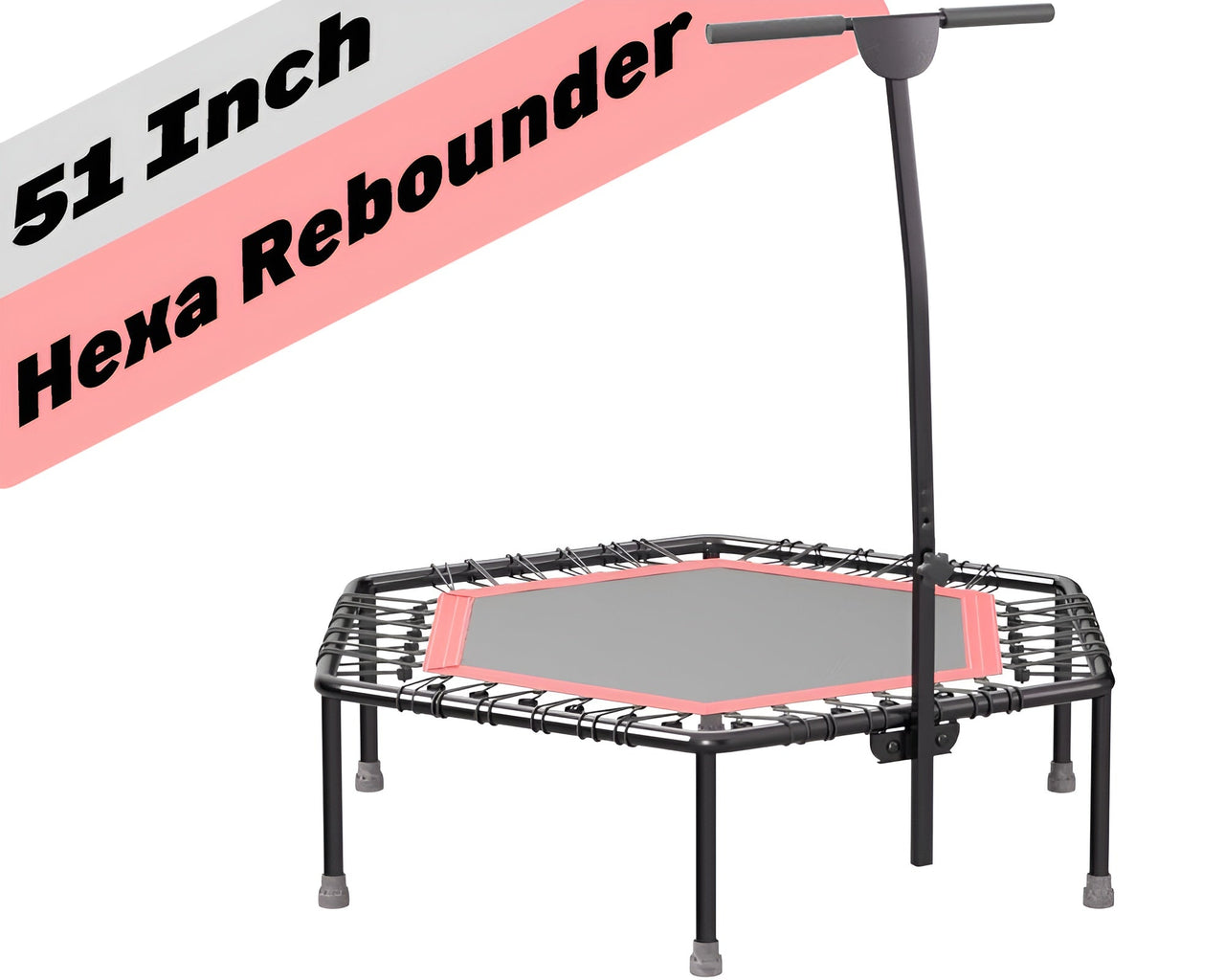 Fitness Trampoline with Adjustable Handle Bar