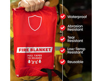 Thumbnail for Fire Emergency Safety Blanket 1m x 1m