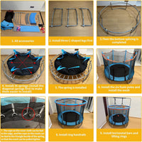 Thumbnail for Mini Kids Trampoline 1.2M