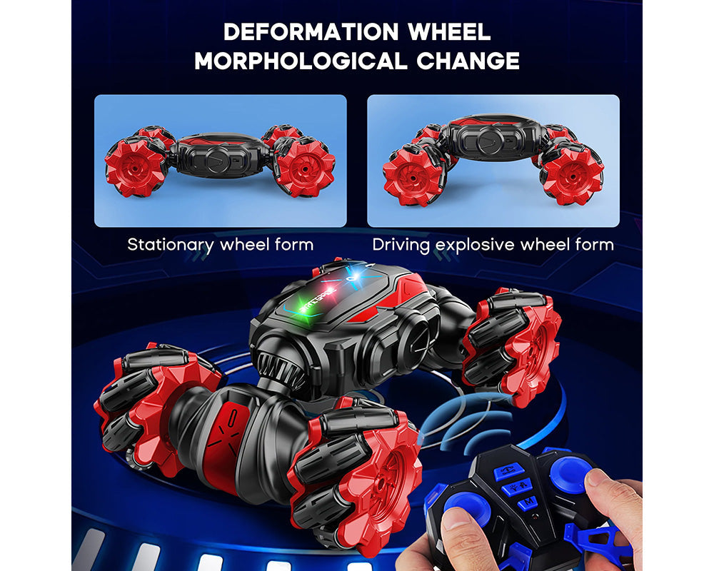 Red color RC stunt car