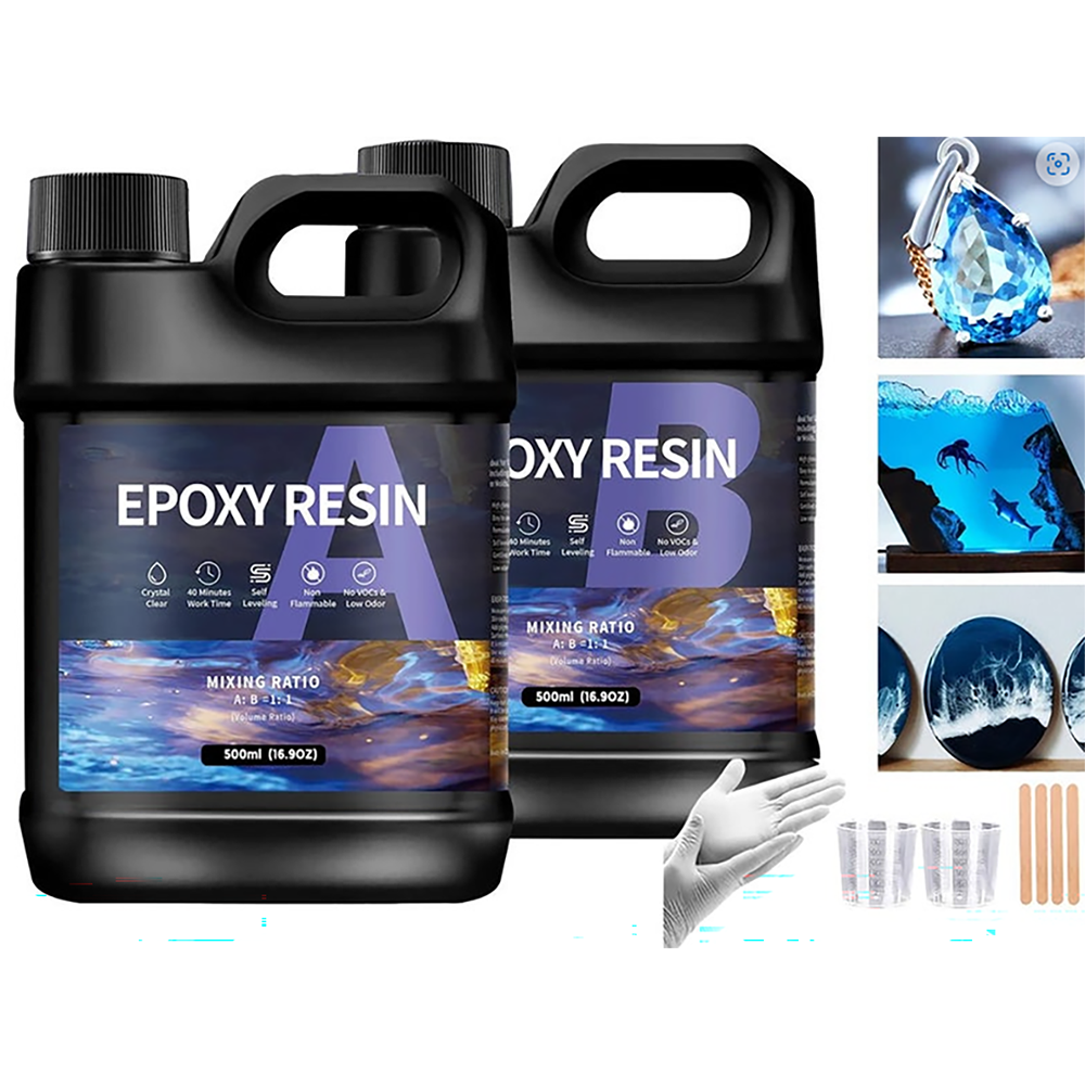 Epoxy Resin 4000ml kit packaging front view