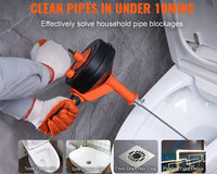 Thumbnail for Plumbing Snake Drain Auger Sink Clog Remover Cleaner