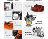 Thumbnail for 4inch Water pump 8.5HP Gasoline Pump Engine