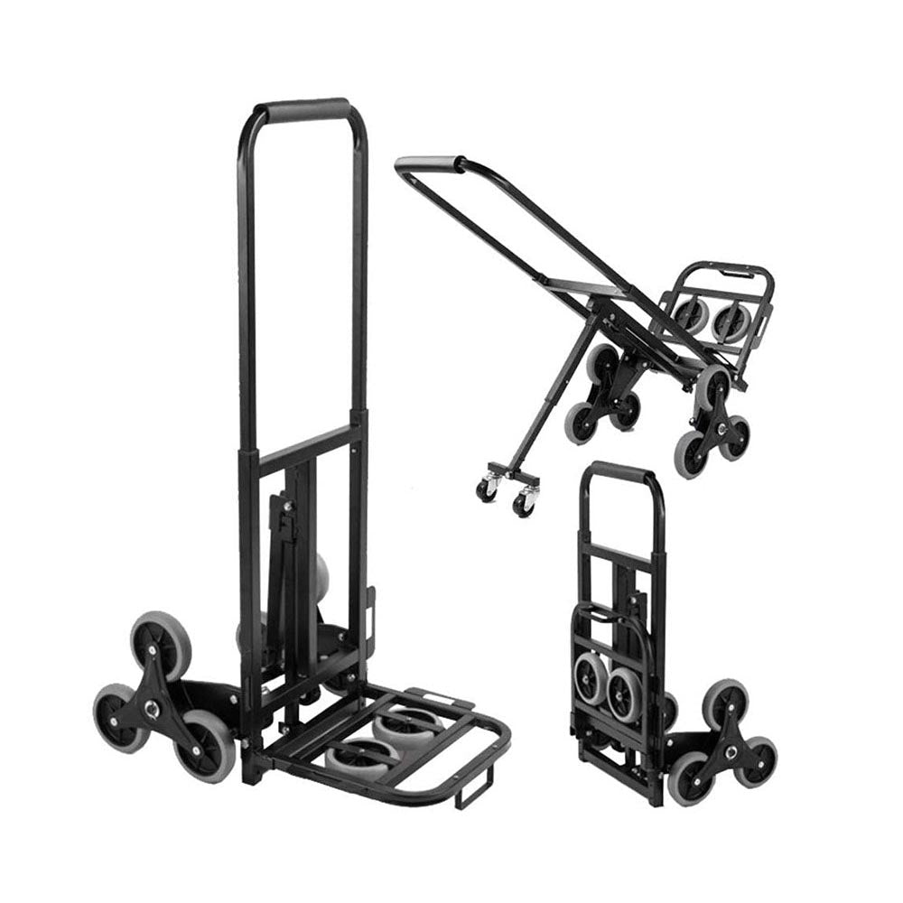 Stair Climbing Trolley 8 Wheels Folding Hand Cart Steps