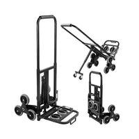 Thumbnail for Stair Climbing Trolley 8 Wheels Folding Hand Cart Steps
