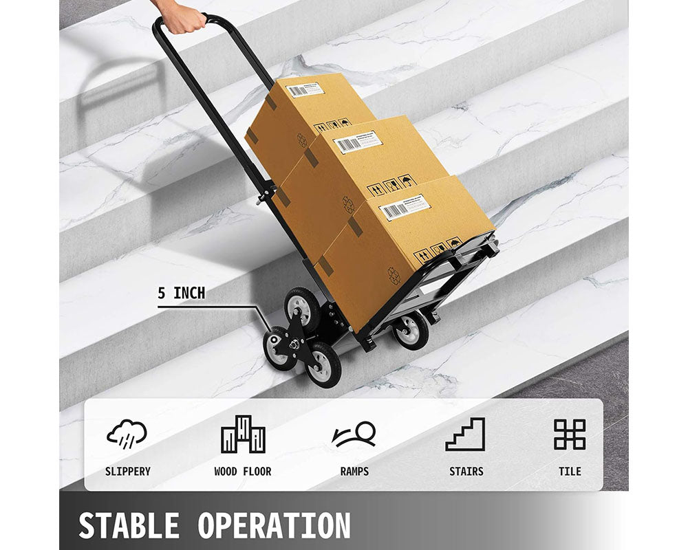 8 wheel stair climbing trolley