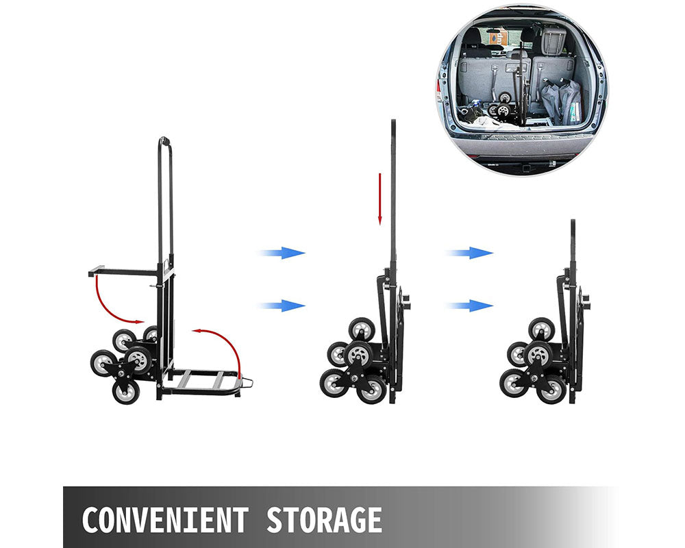 8 wheel stair climbing trolley