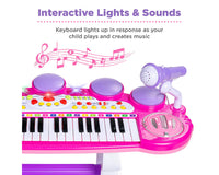 Thumbnail for Kids Electronic Piano Pink