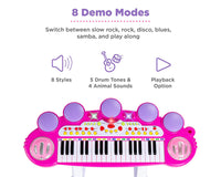 Thumbnail for Kids Electronic Piano Pink