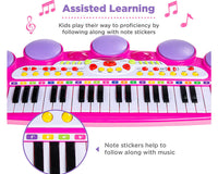 Thumbnail for Kids Electronic Piano Pink
