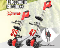 Thumbnail for Push Weed Eater strimmer, Battery Operated Grass Cutter