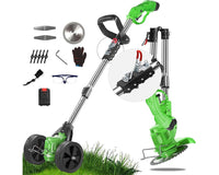 Thumbnail for Foldable 21V Cordless Strimmer – Electric Lawn Trimmer with Adjustable Telescopic Pole