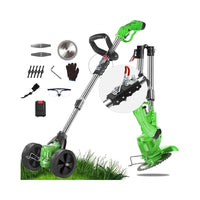 Thumbnail for Foldable 21V Cordless Strimmer – Electric Lawn Trimmer with Adjustable Telescopic Pole