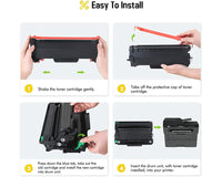 Thumbnail for Compatible Brother TN760 TN-760 TN-730 MFC-L2710DW HL-L2395DW MFC-L2750DW DCP-L2550DW L2370DW L2390DW Cartridge Black
