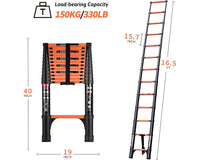 Thumbnail for Telescopic Ladder 5m Aluminium Telescoping