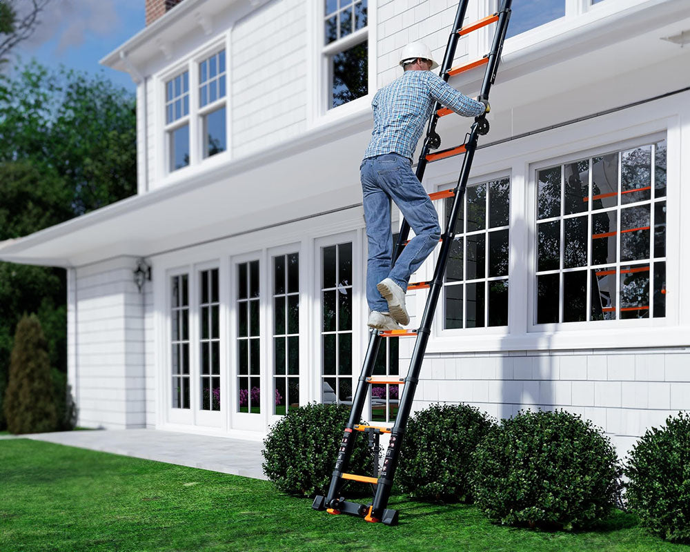 J Ladder 5M Telescoping Ladder A-Frame Aluminium Ladder – Homyspire
