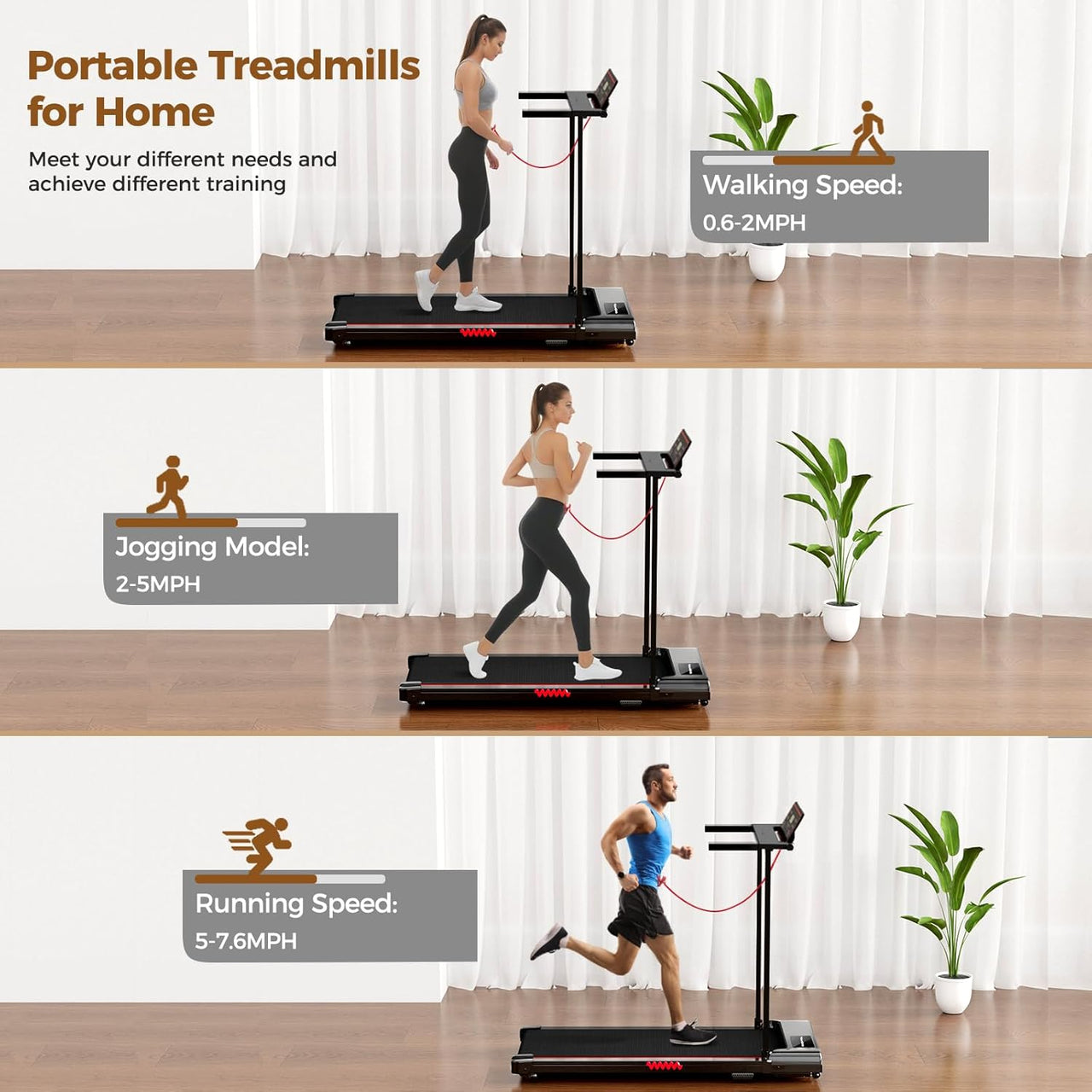 Treadmill Walking Foldable Treadmill