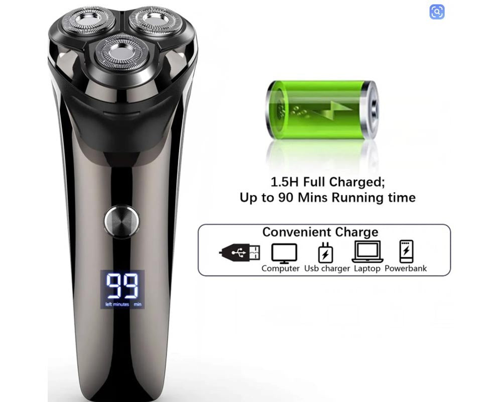 electric shaver with safety lock