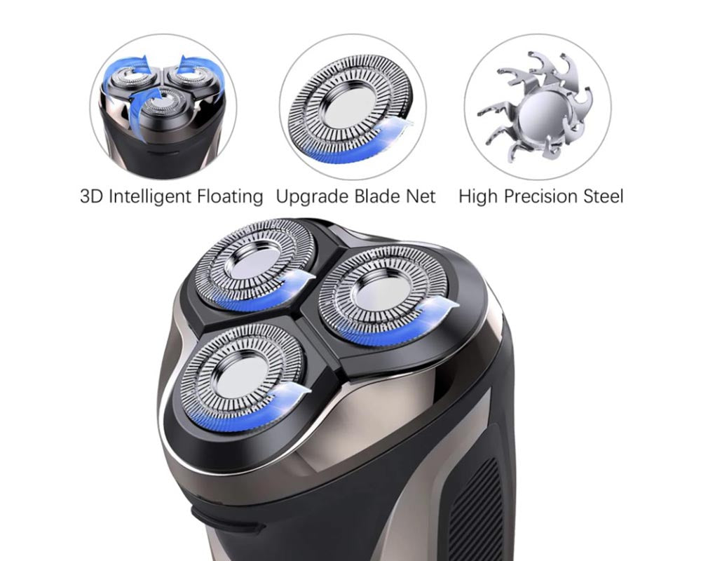 electric shaver with safety lock