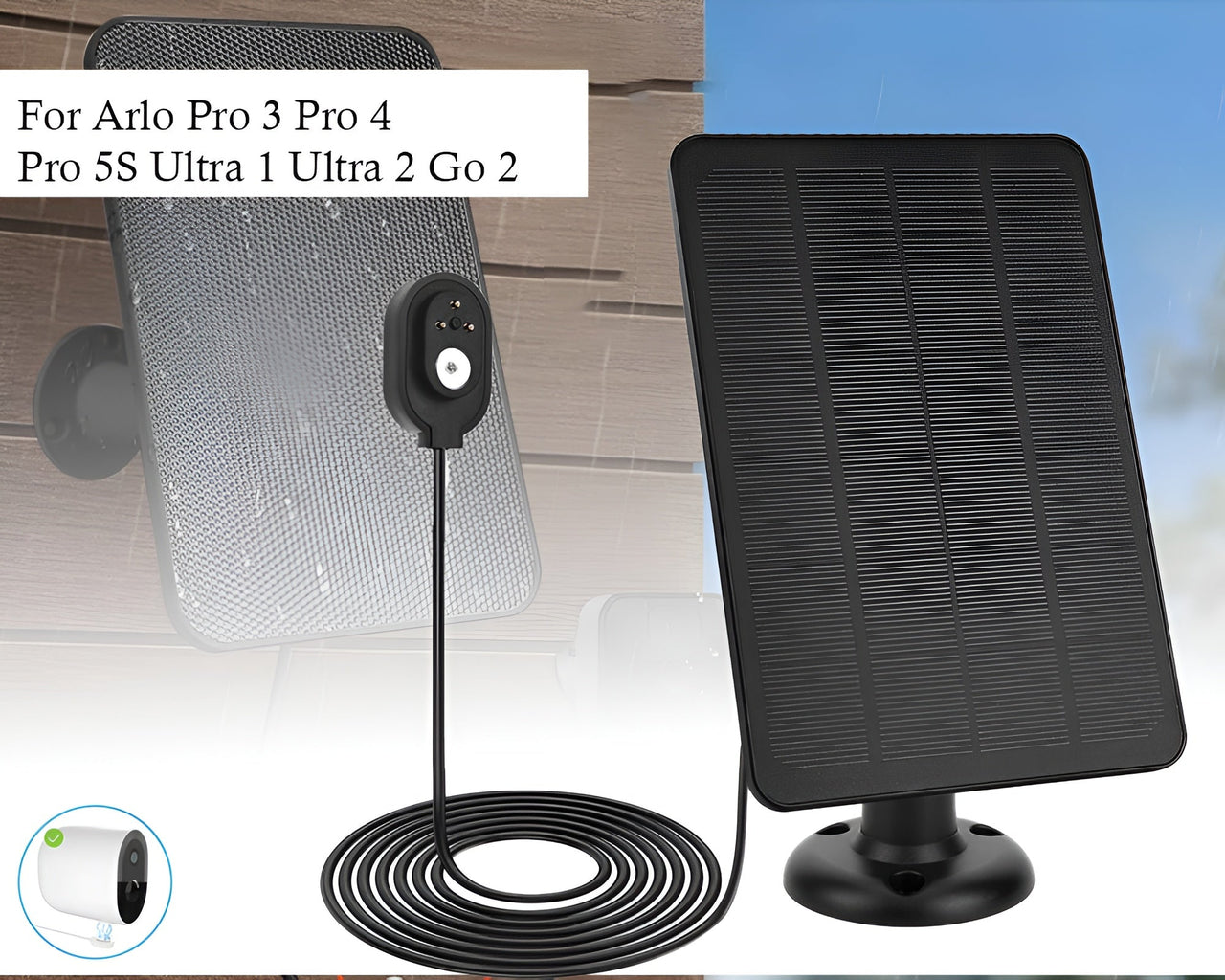 Solar Panel for Arlo Pro Camera