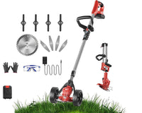 Thumbnail for Push Weed Eater strimmer, Battery Operated Grass Cutter