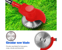 Thumbnail for Cordless Grass Trimmer – 650W Foldable Lawn Mower with Adjustable Telescopic Handle