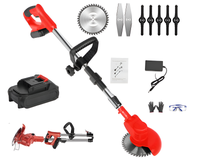 Thumbnail for Cordless Grass Trimmer – 650W Foldable Lawn Mower with Adjustable Telescopic Handle