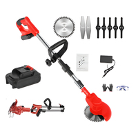 Thumbnail for Cordless Grass Trimmer – 650W Foldable Lawn Mower with Adjustable Telescopic Handle