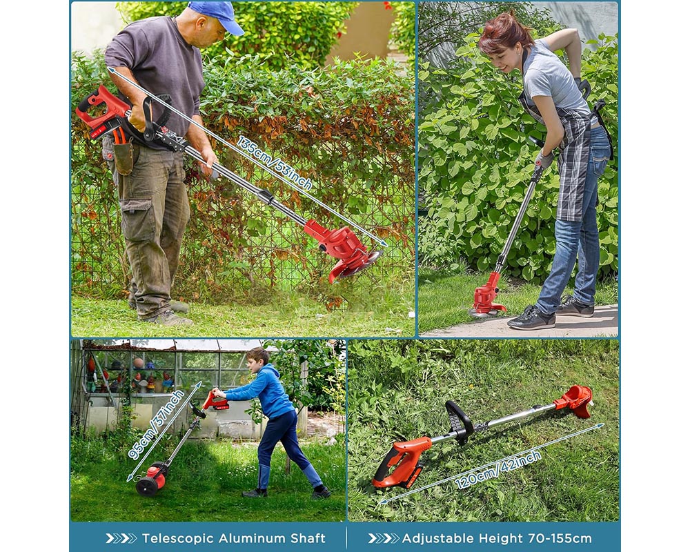 Push Weed Eater strimmer, Battery Operated Grass Cutter