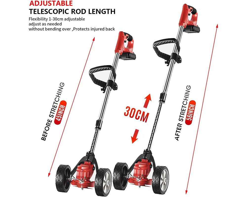 Push Weed Eater strimmer, Battery Operated Grass Cutter