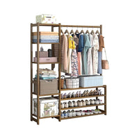 Thumbnail for Wardrobe rack holding clothes and accessories