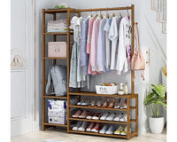 Thumbnail for Bamboo Wardrobe Clothes Rack